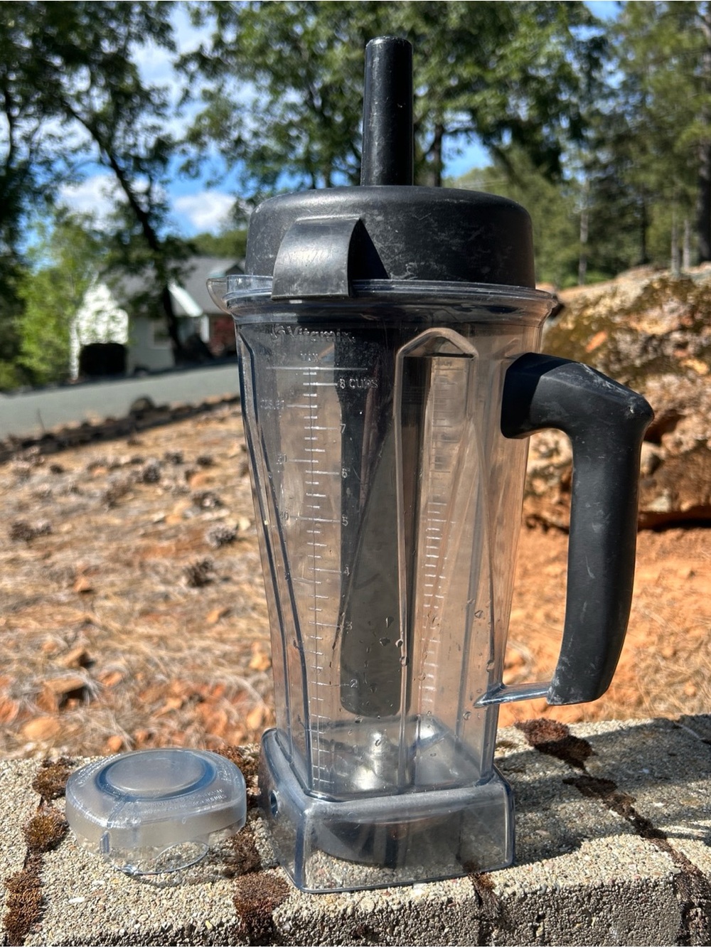 Vitamix Pitcher 64oz w/ Wet Blade + Lid / Center Cap + Plunger - OEM - READ